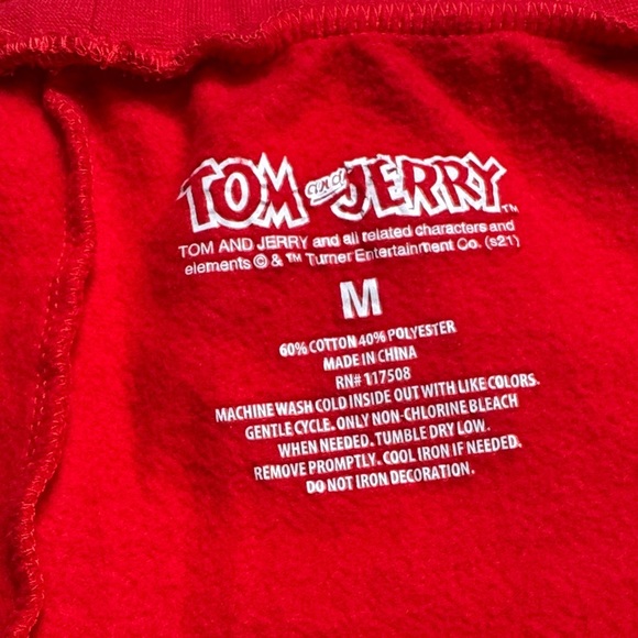 Tom and Jerry Women's Red Athletic Shorts - Picture 4 of 6